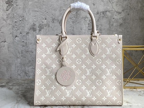 AAA Pruses Bags MM VUITTON ONTHEGO LOUIS 0727